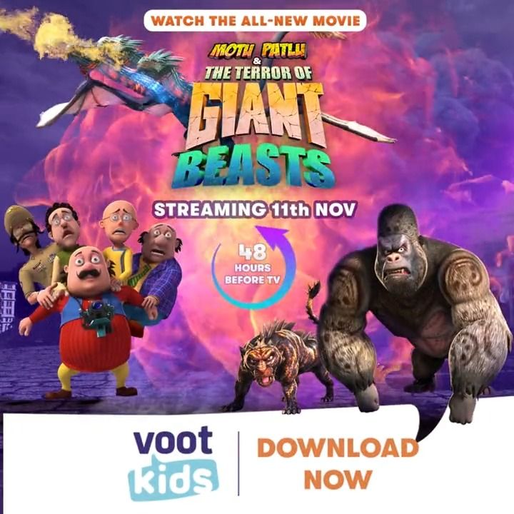 Motu Patlu And The Terror Of Giant Beasts 2022 Hindi Dubbed